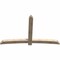 Ekena Millwork Bellingham Rough Sawn Timber Gable Bracket, Douglas Fir, 96"W x 60"H x 4"D x 6"F, 15/12 Pitch GBW096X60X0406BEL00RDF - alternate 3